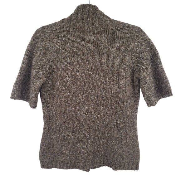 Tweeds Shawl Collar Cardigan Sweater Alpaca/Wool Blend Brown Small - Picture 4 of 4
